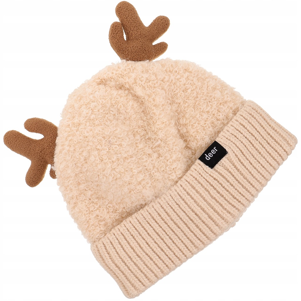 Antler Knitted Hat Warm Hat Cute Deer Horn Hat