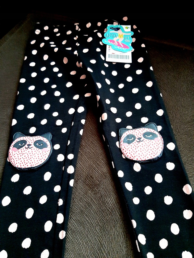 NOWE legginsy Coccodrillo z pandą rozm. 98