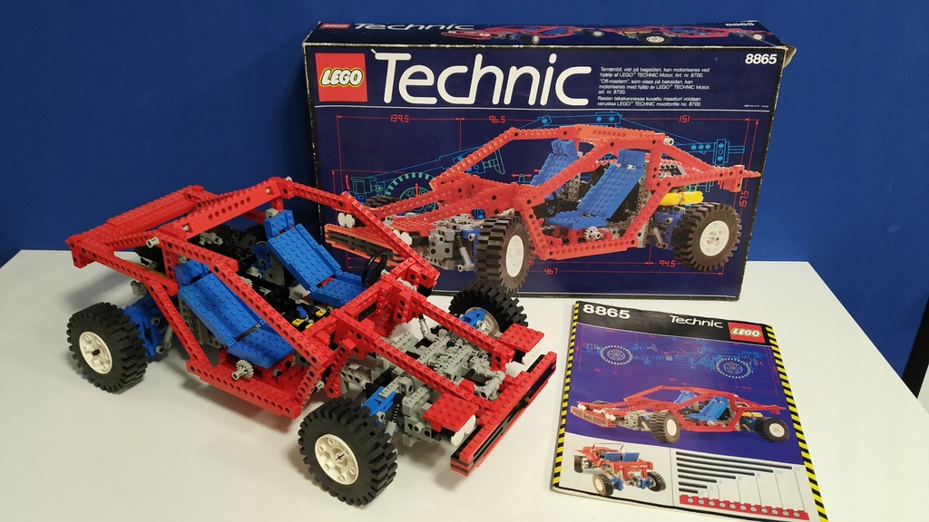Lego Technic 8865 Test Car KOMPLET 12767962518 oficjalne archiwum Allegro