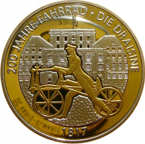 SZTABKA INWEST ROWER SMOK 1817 - 200 LAT ROWERU Ag/Au