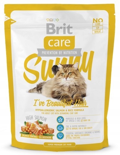 Brit Care Cat Sunny Beautiful Hair Salmon Rice 400