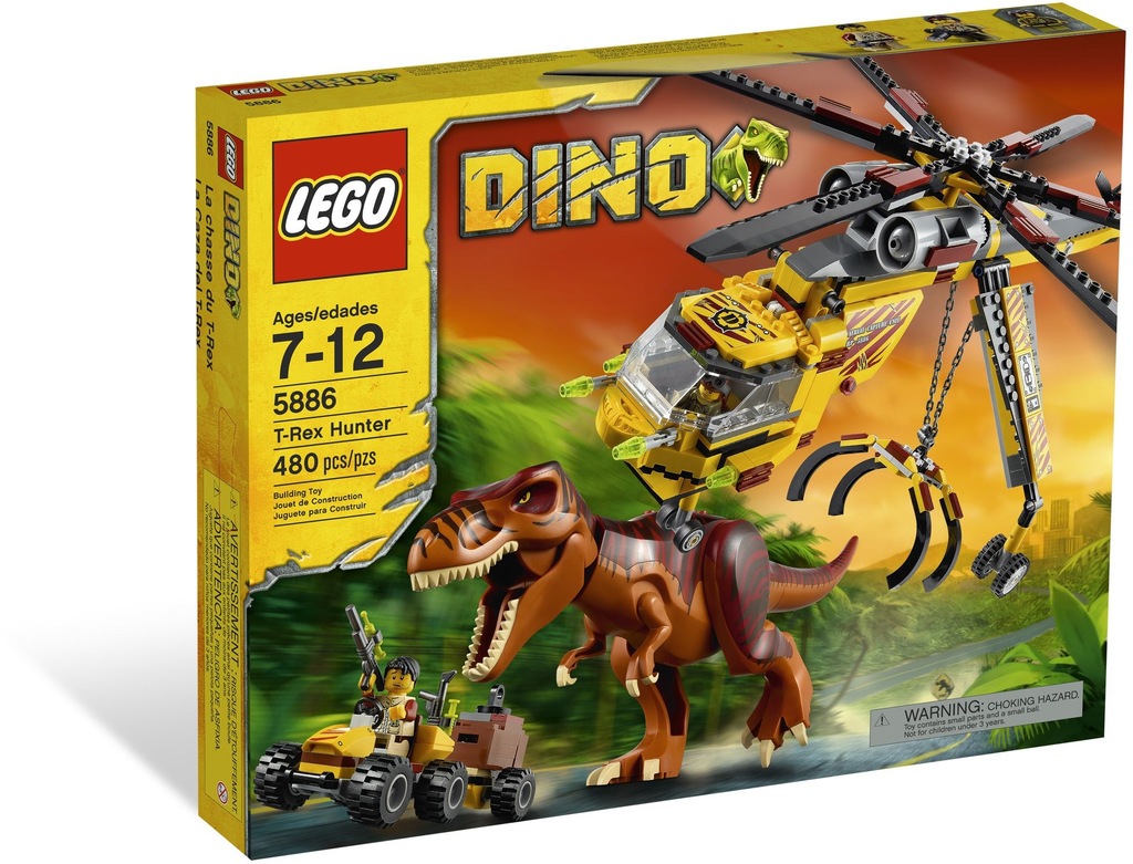 LEGO Dino 5886 Łowca T-Rexów NOWE WAWA