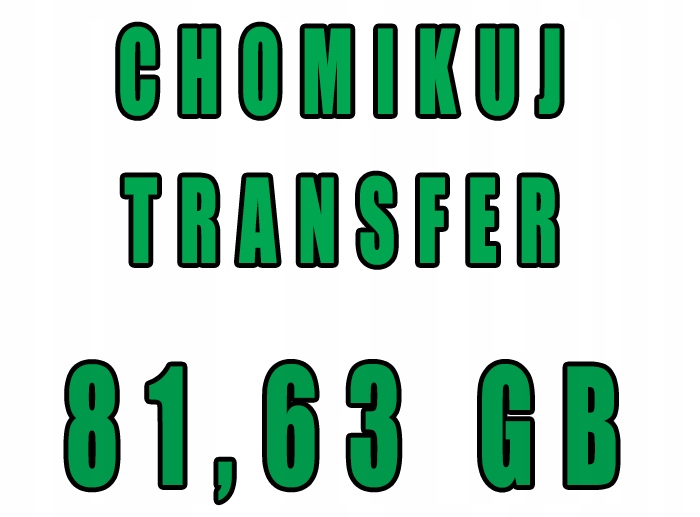 CHOMIKUJ TRANSFER 81 GB 630 MB BEZTERMINOWO