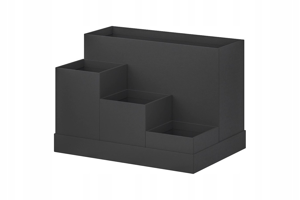 IKEA TJENA organizer na biurko, czarny 18x17 cm