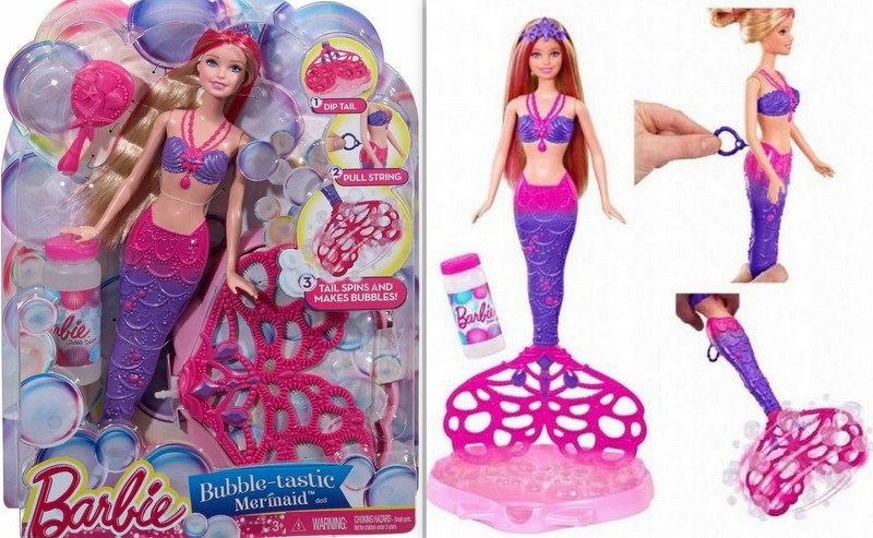 Lalka Barbie Bąbelkowa syrenka Mattel Magic ogon