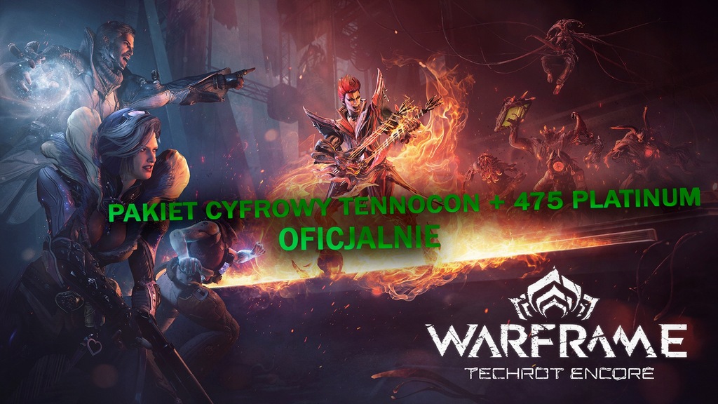 WARFRAME Tennocon Pack + 475 Platinum |OFICJALNIE, Bez Logowania na Konto