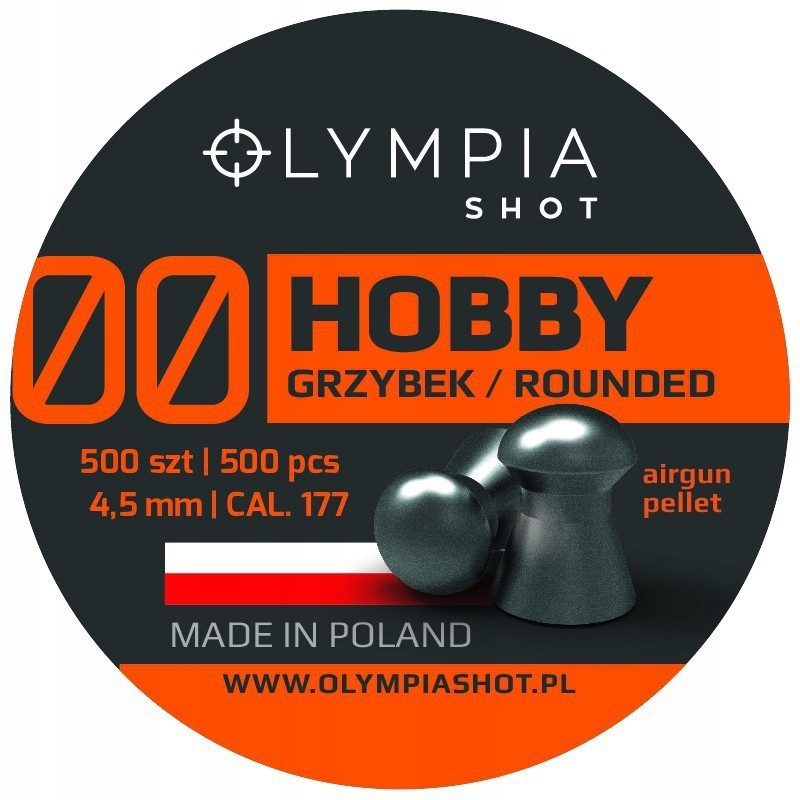 Śrut diabolo Olympia Shot HOBBY GRZYBEK 4,5 mm 500