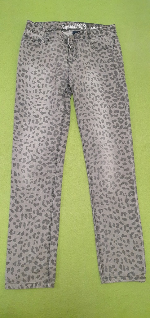 Spodnie jeans panterka GAP 134 cm