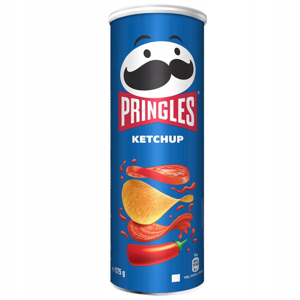 PRINGLES KETCHUP CHIPSY O SMAKU KETCHUPOWYM 175 G 12225918343