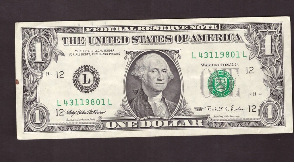 USA - banknot - 1 Dolar 1995 rok