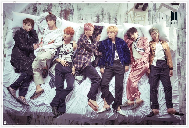 Купить Постер BTS Band Bangtan Bed Wall 91,5x61 см: отзывы, фото, характеристики в интерне-магазине Aredi.ru