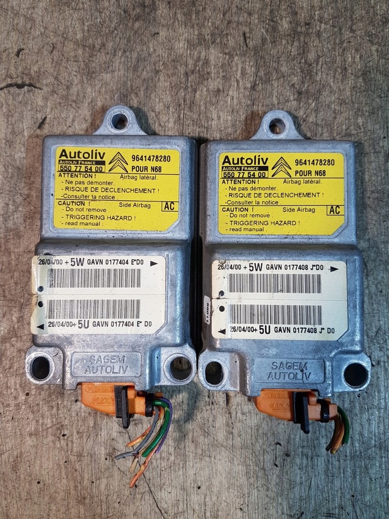 SENSOR STEROWNIK PODUSZEK AIRBAG XSARA PICASSO 10237686422