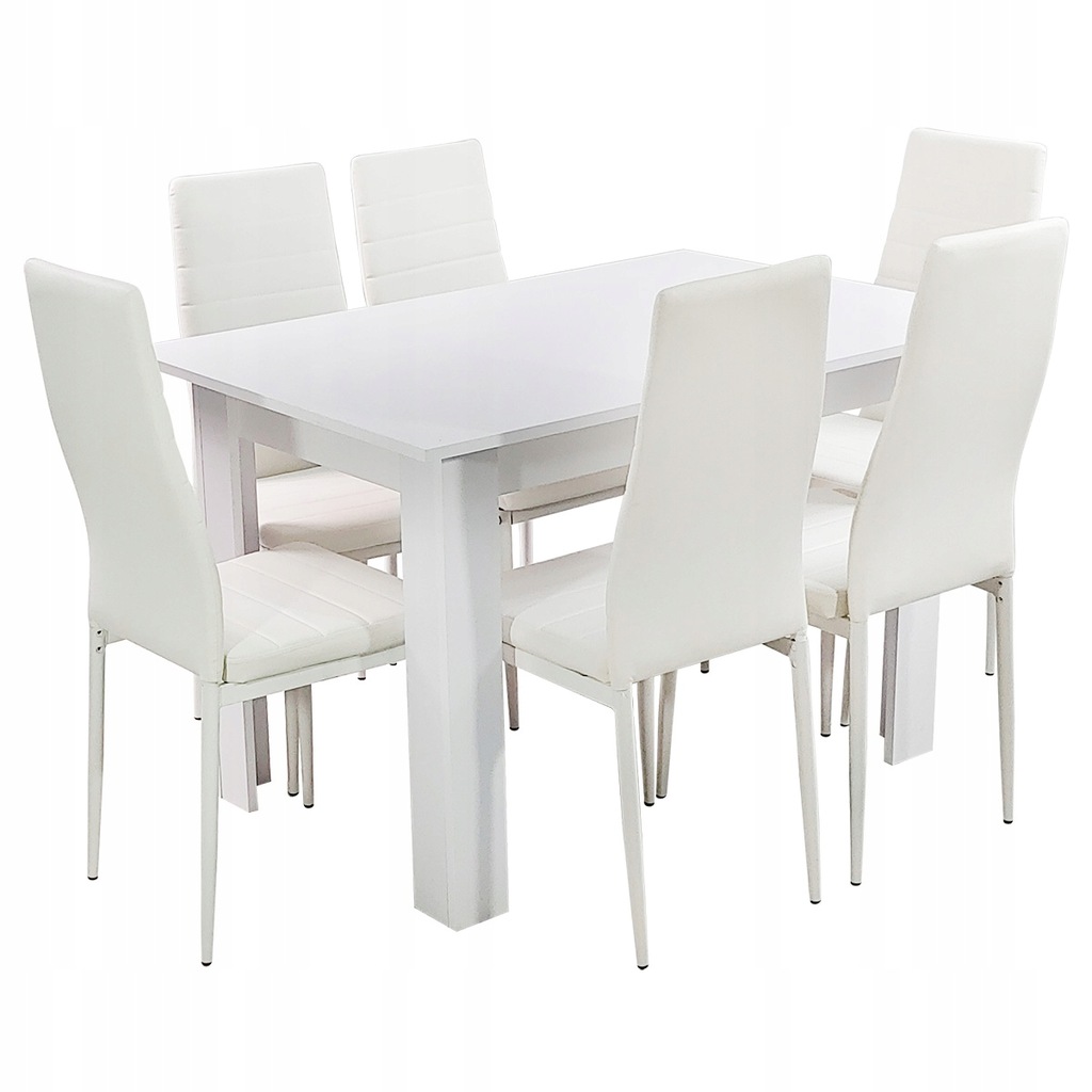 Купить Комплект стола Nicea Milano и 6 стульев, белый, гостиная: отзывы, фото, характеристики в интерне-магазине Aredi.ru