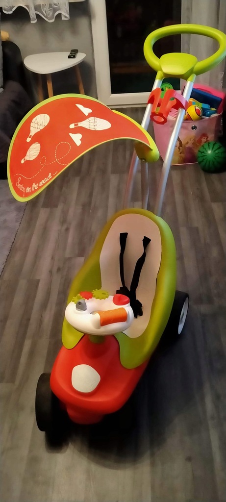 Smoby JEŹDZIK BUBBLE GO Pchacz Ciche Koła 2w1