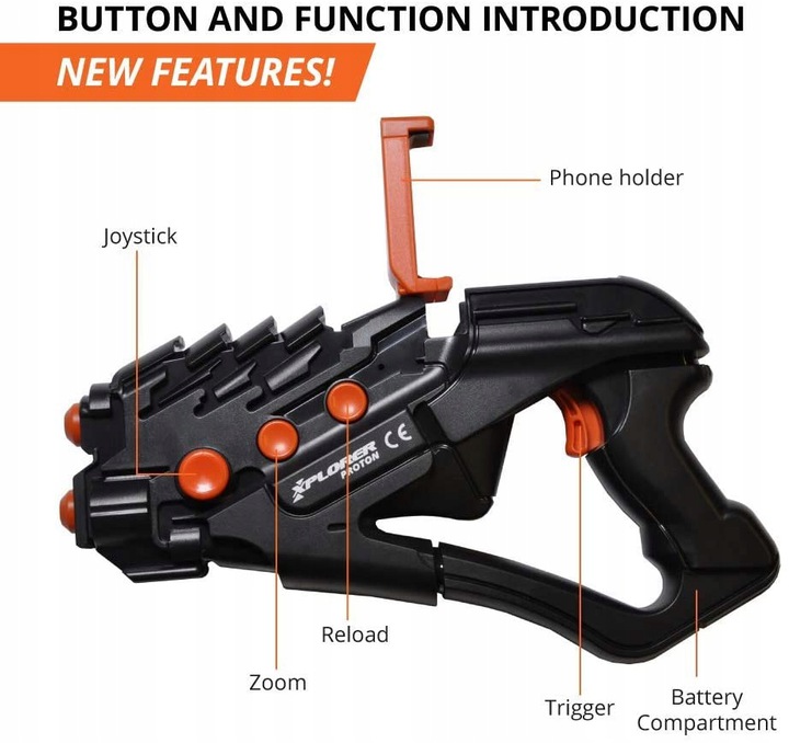 Купить Телефон-пистолет Android iOS Xplorer Proton Gun: отзывы, фото, характеристики в интерне-магазине Aredi.ru