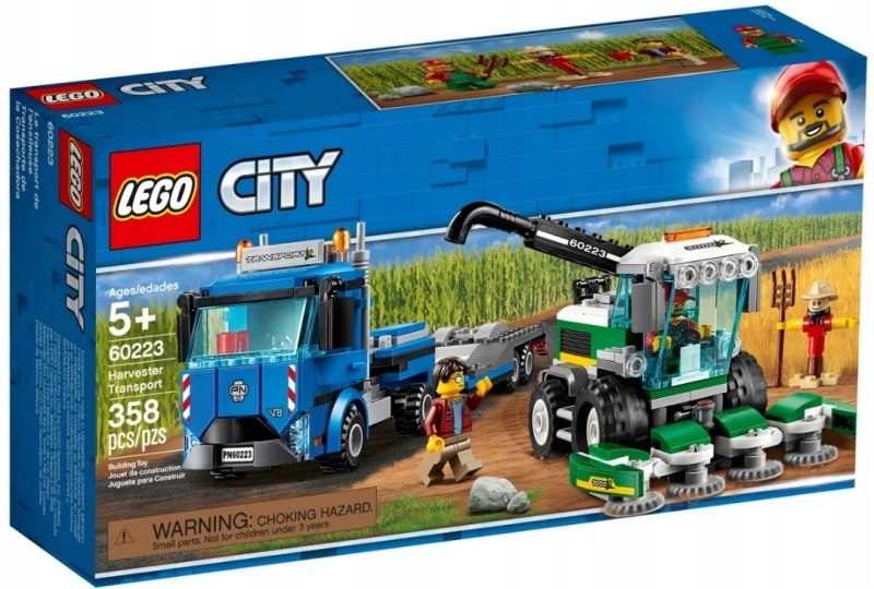 KLOCKI LEGO CITY 60223 KOMBAJN CIĄGNIK CIĘŻARÓWKA