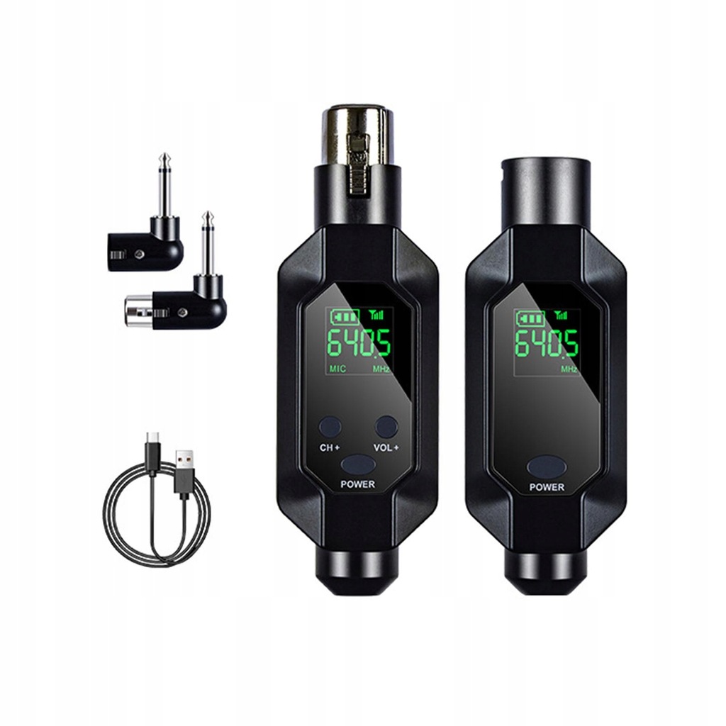 Bezprzewodowy system mikrofonowy Ładowanie Redukcja szumów Anty 1x