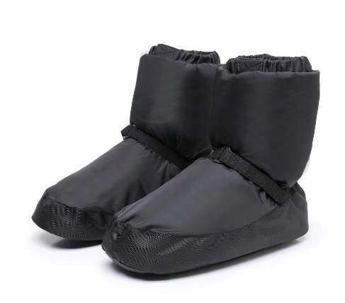 Buty Ocieplające do Tańca Baletki Ocieplacze Czarne 32/33