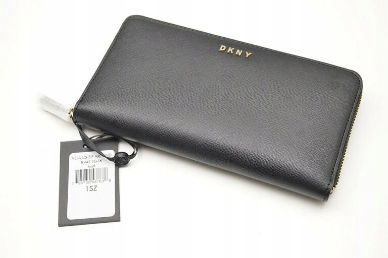 PORTFEL DKNY VELA-LG-ZIP R9411G36 CZARNY