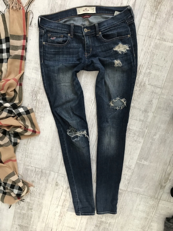 HOLLISTER spodnie jeans rurki SLIM stretch 28/35