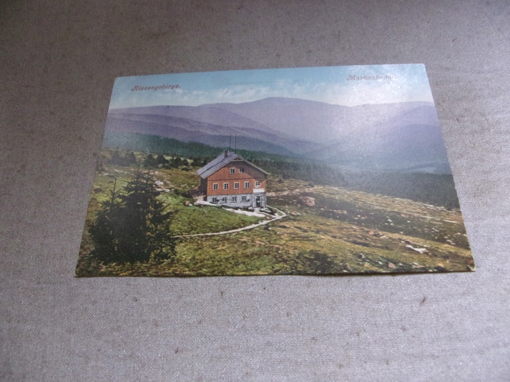 pocztówka KARKONOSZE Martinsbaude Riesengebirge 1900