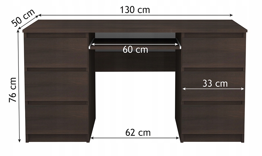 Купить КОМПЬЮТЕРНЫЙ СТОЛ С 6 ЯЩИКАМИ ВЕНГЕ СТОЛ ДЛЯ НОУТБУКА: отзывы ...