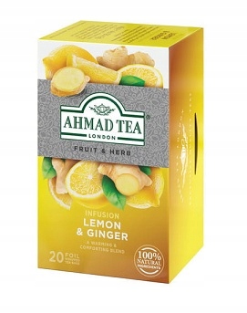 Ahmad Tea Lemon & Ginger 20 tor. - napar