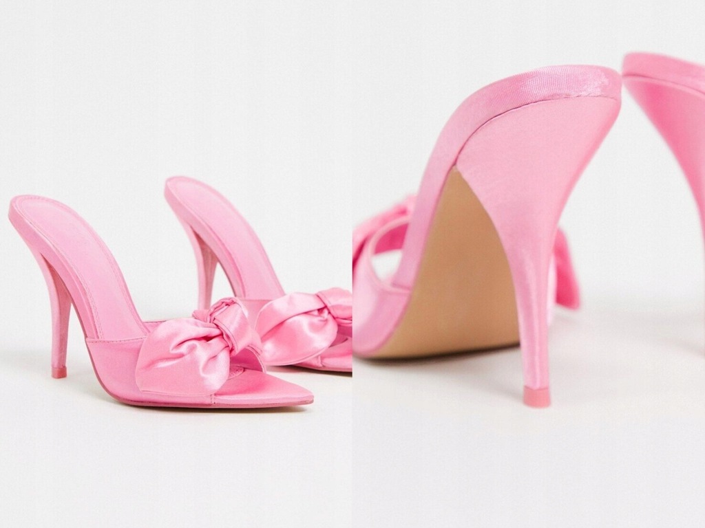 DESIGN Nester Różowe sandały z kokardką 39