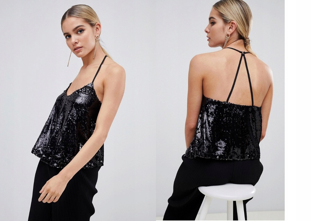OUTRAGEOUS FORTUNE ZDOBIONY TOP NA RAMIĄCZKACH XS