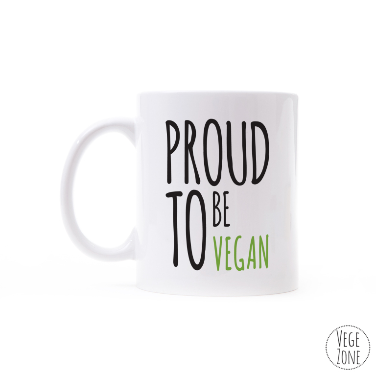 Kubek "Proud to be Vegan" od VegeZone.pl