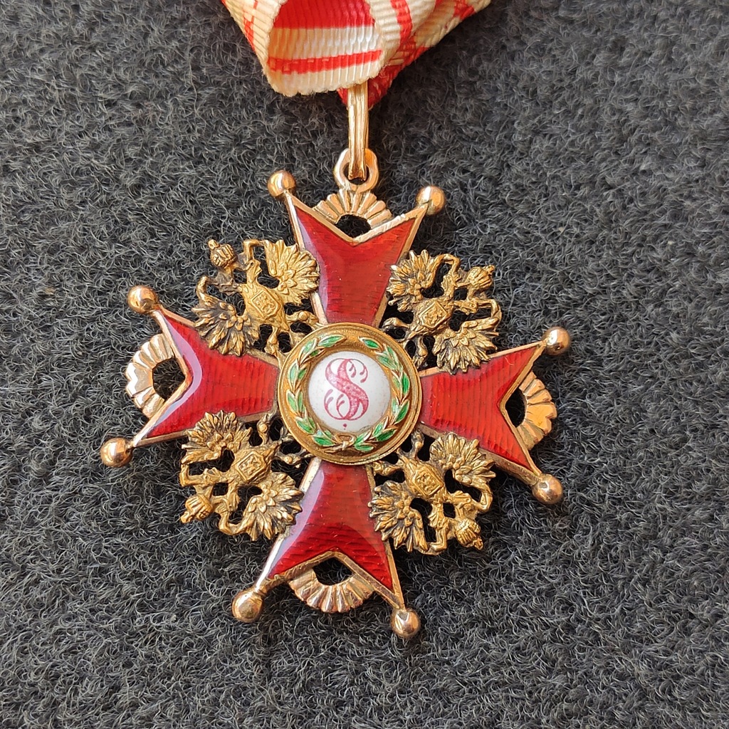 Order Świętego Stanisława III Klasy Złoto