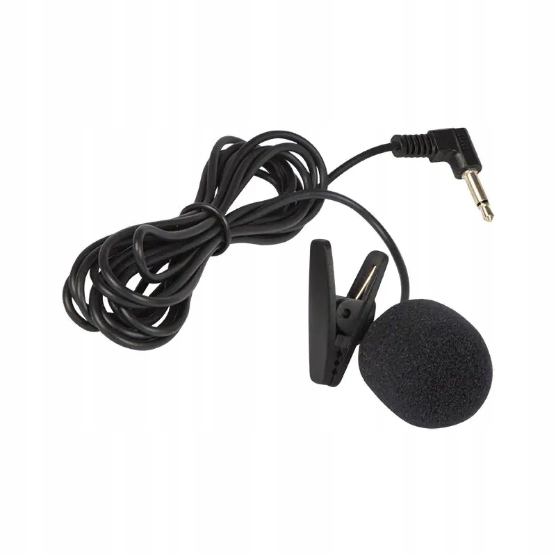 Mikrofon do radia samochodowego z uchwytem i wt. Jack 3,5mm i przewodem 2,