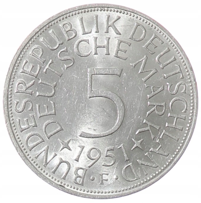 5 marek - Niemcy - 1951 rok - F