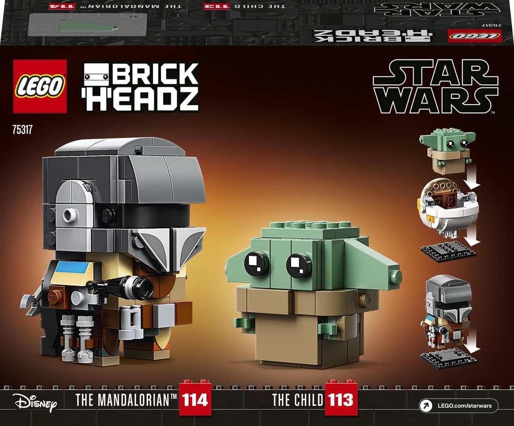 Купить LEGO STAR WARS Мандалорец и ребенок 75317: отзывы, фото и ...