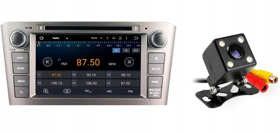 NAWIGACJA RADIO TOYOTA AVENSIS T25 ANDROID 8.1 4GB