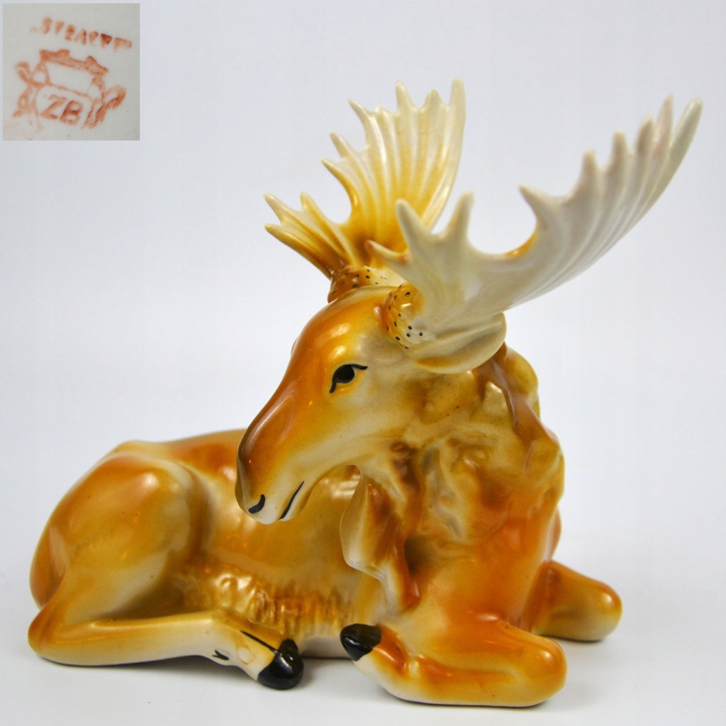 エルジン　ほぼデッドストック Leżący łoś „Steatyt” Zygmunt Buksowicz, Katowice lata 60te