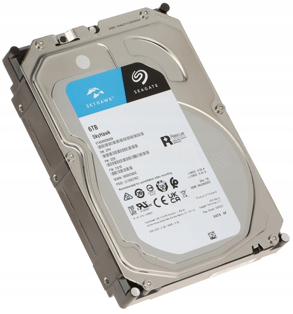 DYSK DO REJESTRATORA HDD-ST6000VX009 6TB 24/7 SkyHawk SEAGATE