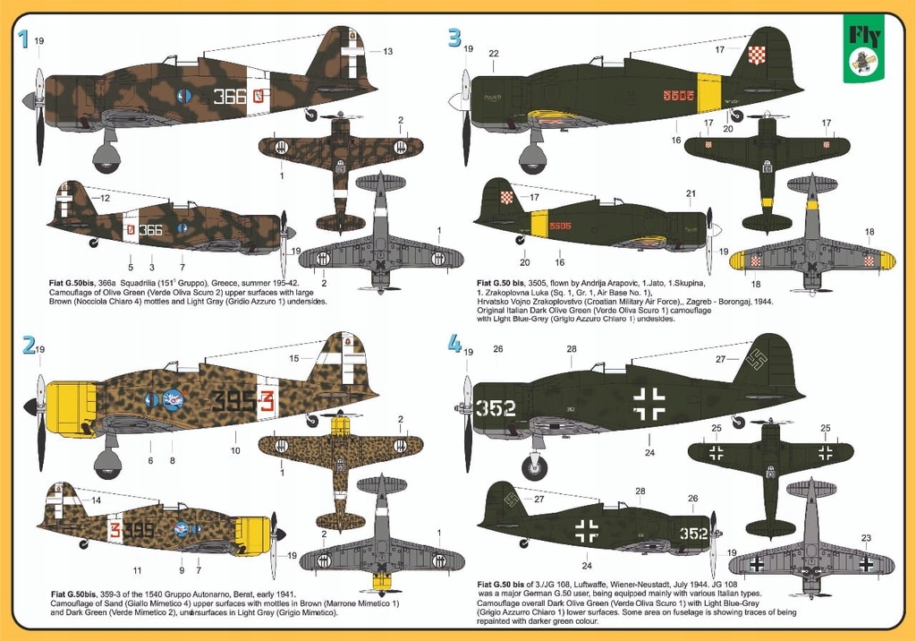 Купить FLY 72039 - 1:72 Fiat G.50 bis: отзывы, фото, характеристики в интерне-магазине Aredi.ru