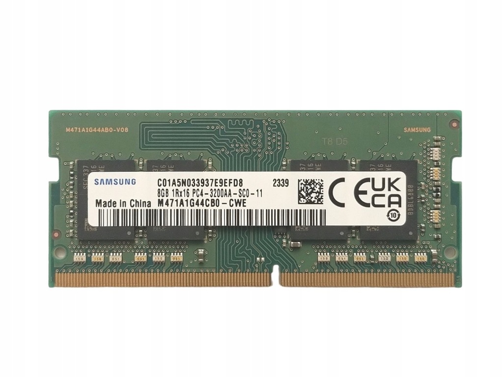 Pamięć RAM Samsung SO-DIMM DDR4 8 GB 3200 MHz 1.2 V CL 22 M471A1K43EB1-CWE