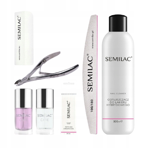 SEMILAC ZESTAW DO MANICURE HYBRYDOWEGO