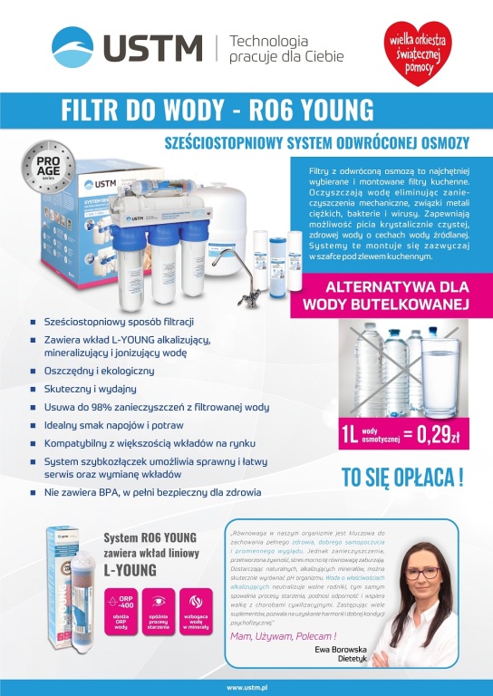 Kuchenny zestaw filtrów do wody RO6 Young