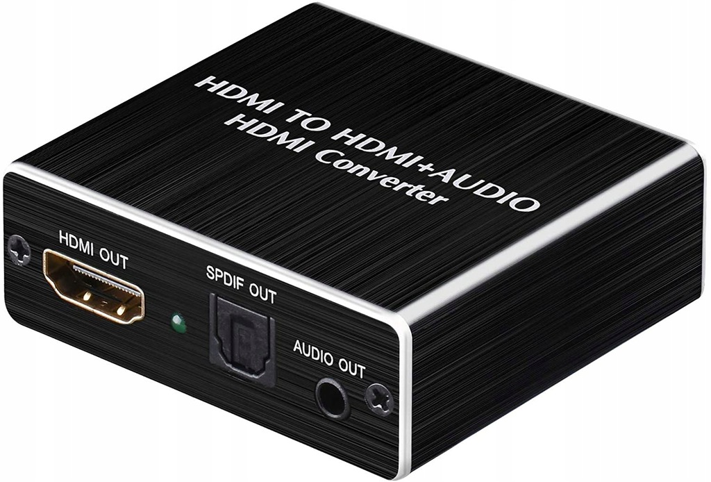 Adapter HDMI 4K optyczne SPDIF + 3,5 mm AUX Stereo
