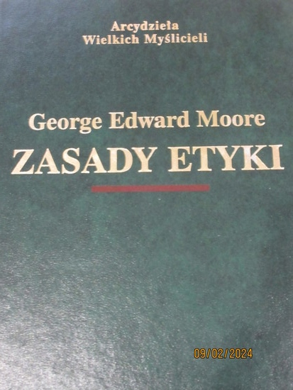 Zasady etyki George Edward Moore