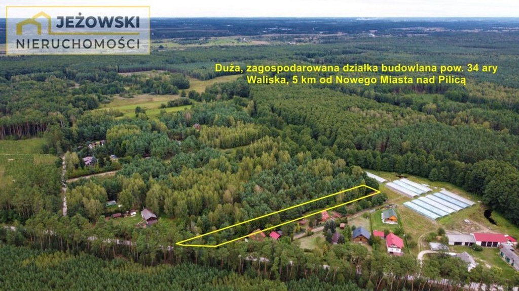 Działka, Waliska, 3400 m²