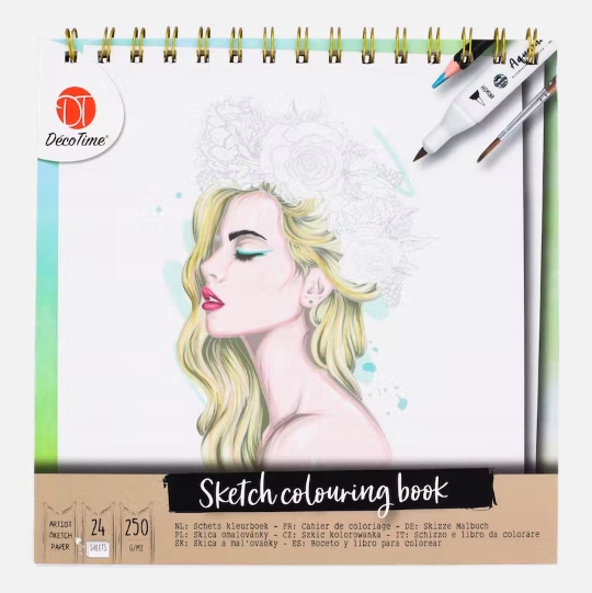 Sketch colouring book Szkicownik