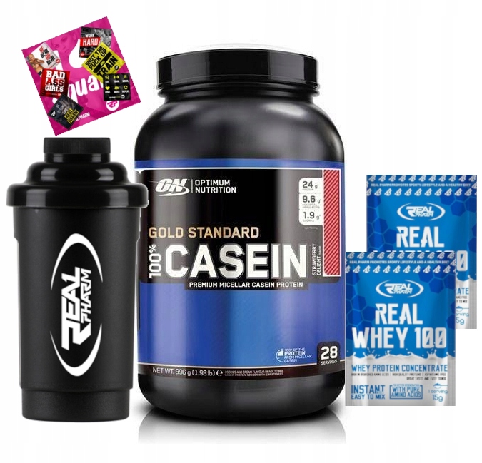 KAZEINA Optimum Casein 100% 930g SMAK JAKOŚĆ +FREE