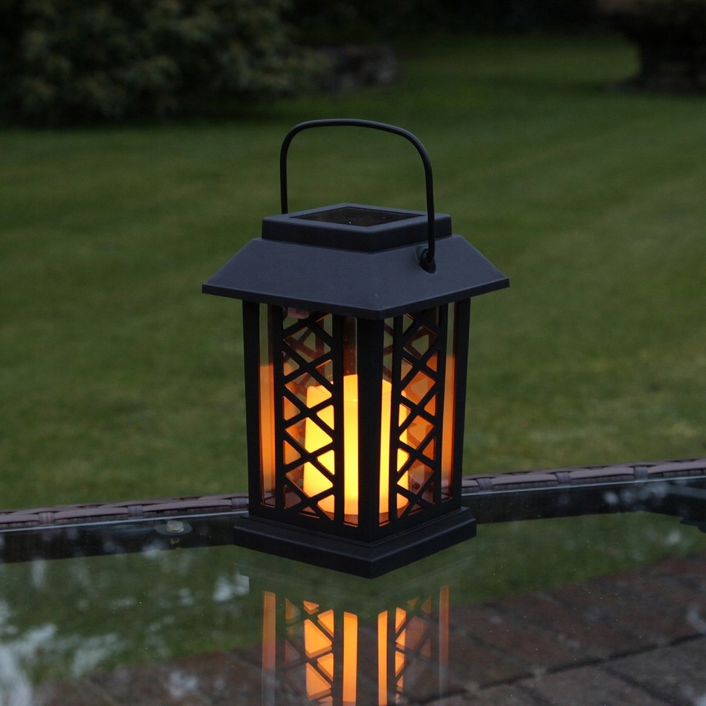 Lampion LED Solarny Lampka Ogrodowa Migająca