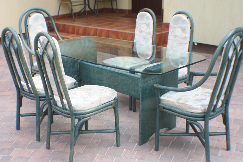 stół krzesło krzesła meble bambus do salonu jadaln