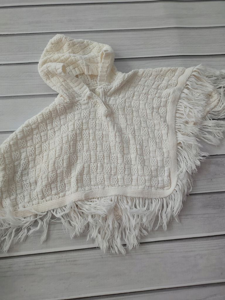 Ponczo Sweterkowe dla dziewczynki r. 62