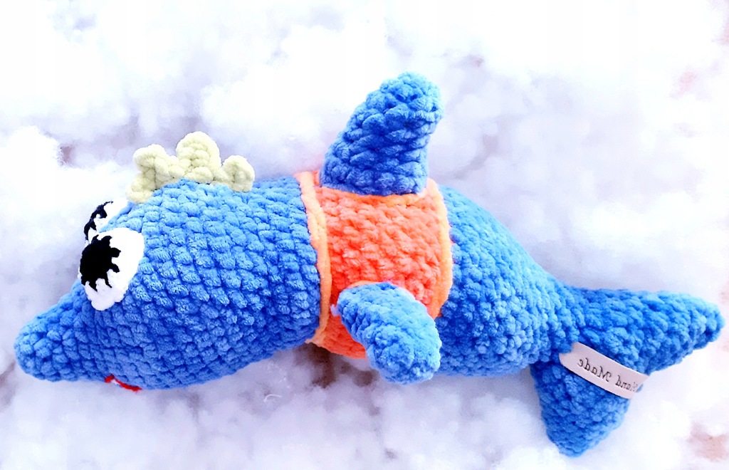 Shark rekin z bajki maskotka handmade ok.28cm prezent dla dziecka urodziny